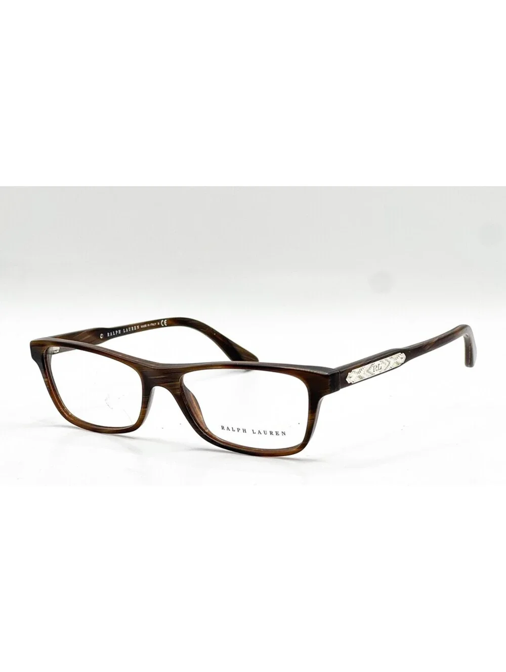 Ralph Lauren RL 6115 5472 Brown Horn Vintage Effect Eyeglass Frames 53-16-140